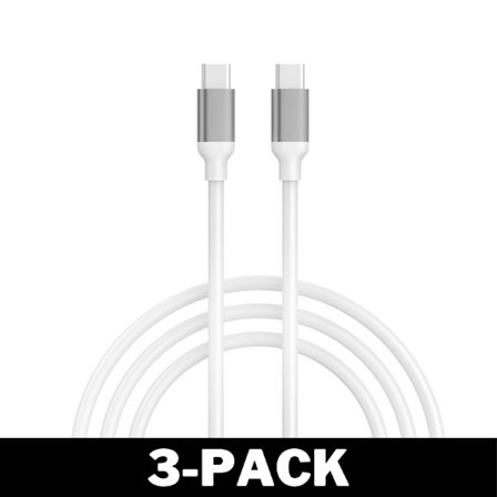Stark 60W USB-C till USB-C Kabel Vit - 2 meter