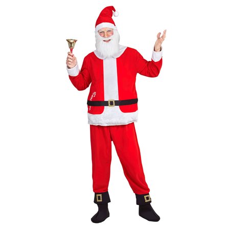 Julemandskostume med Polstret Mave