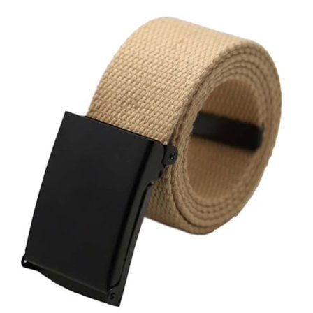 Beige canvas-vyö