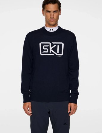 J. Lindeberg William Knitted Sweater - Navy - L