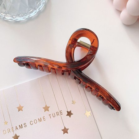 1 blankt kors enkelt enfärgad gripklämma (bärnsten)