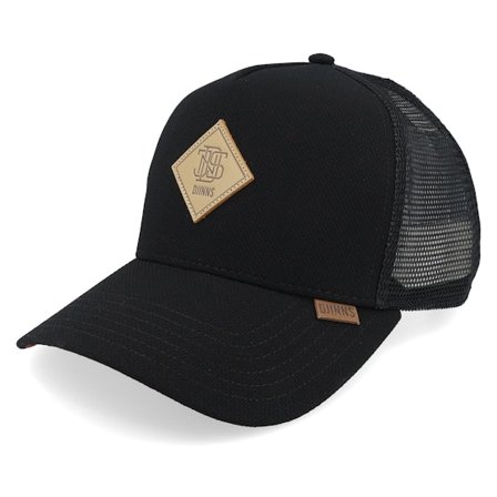 Djinns - Noir trucker Casquette - Hft Cap Plainlace Black A-Frame Trucker @ Hatstore