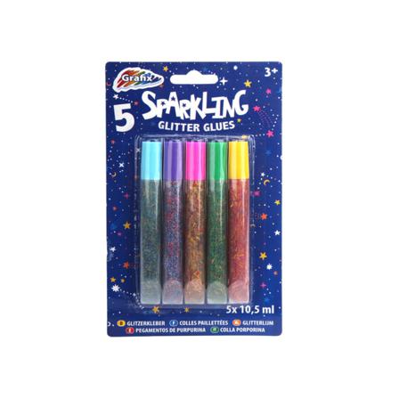 Limpennor Med Glitter, 5 St - Alrico