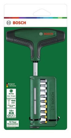 Bosch DIY 1600A039J3 Bitsskrutrekkersett 19 deler, Håndverktøy
