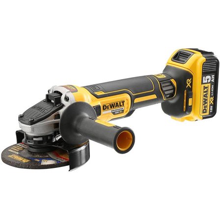 Dewalt DCG405P2 Vinkelslip Ø125 mm, med batteri och laddare, Elhandverktyg