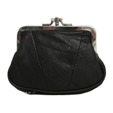 Svart Börs I Lammnappa Läder