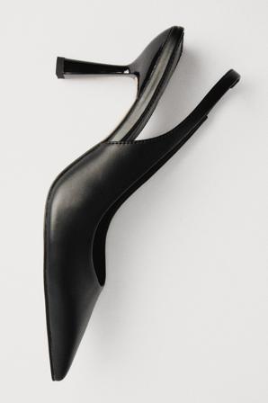 NA-KD Shoes Escarpins à bride arrière et bout pointu - Chaussures à talons hauts - Noir - EU 39