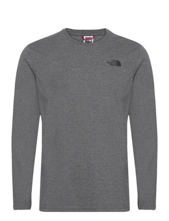 M L/S Easy Tee - Eu T-shirts Long-sleeved Grå The North Face*Betinget Tilbud