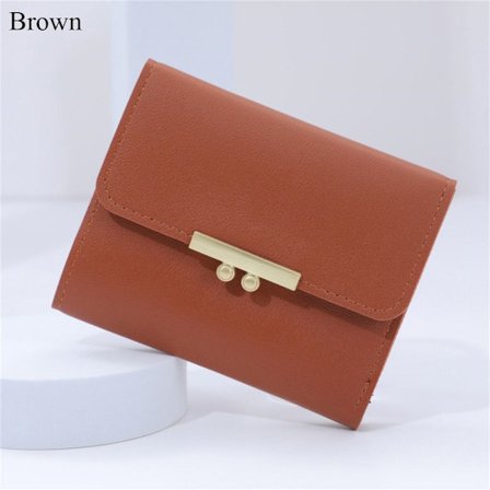 Kort lommebok myntpung BRUN