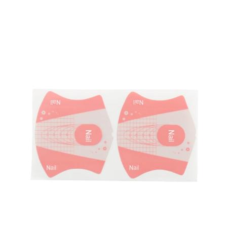 100 st Nail Art Tips Förlängningsklistermärke Fack Nagel Manikyr Guide Former Verktyg