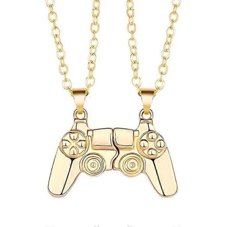 1 Par Spelkontroll Halsband Par Gåva Guld (FMY)