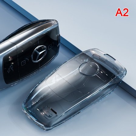 TPU Transparent Car Key Case Cover för Benz Class Key Shell Pr