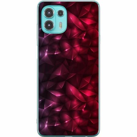 Motorola Edge 20 Lite Genomskinligt Skal Tempting Red