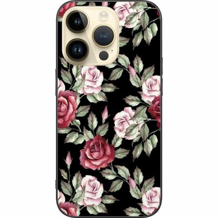 Apple Iphone 14 Pro Svart Skal Blommor