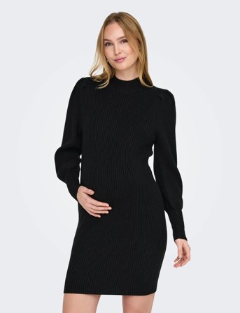 Only Maternity Olmkatia L/S Dress Knt Noos - Black - L