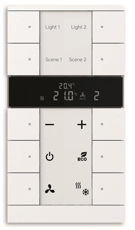 ABB 2CKA006330A0008 Trykknapp RTC, KNX Antall styrepunkter: 10, Strømbrytere & vegguttak