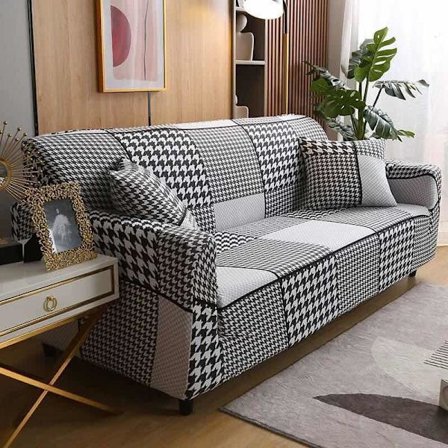 Sofaovertrekk 2 Seater 140-180cm Sofaovertrekk med Armlener Moderne Uni