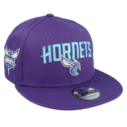 New Era - NBA Lilla snapback Kasket - Charlotte Hornets NBA Patch 9FIFTY Purple Snapback @ Hatstore
