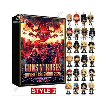 Guns N' Roses Joulukalenteri Yllätyslaatikko, Joulukuusenkoriste Akryyliriipus