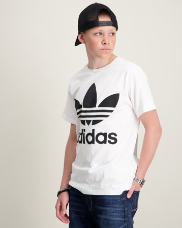 Adidas Originals TREFOIL TEE Wit T-shirts Jongens - Kids Brand Store