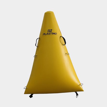 Znakowanie okrężne Plastimo Regatta Buoy Triangle, trójkątny, 150 cm, żółty - Jachtowa