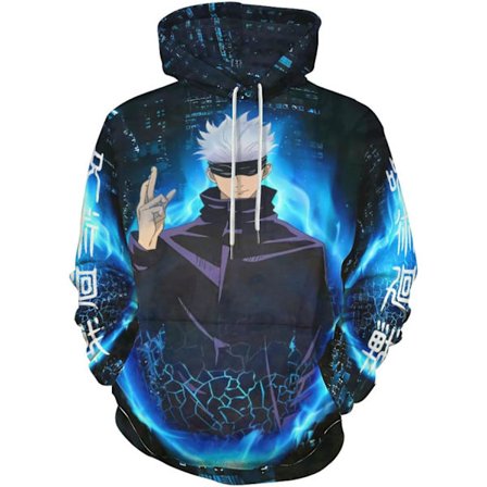 Cosplay Jujutsu Kaisen -hupparit Anime Manga -hahmo Merch Collegepaita Unisex Aikuisille Large-X-Large