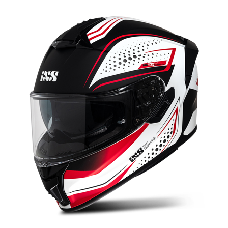Helhjelm iXS iXS422 FG 2.2 Hvit Matt/Rød S