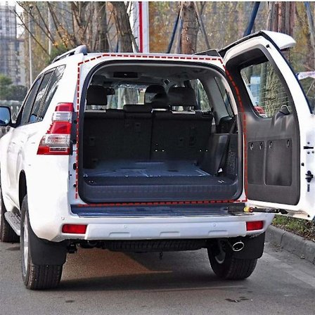 1 stk Gummi Svart Bil Bakluke Tetningslist Kompatibel med Land Cruiser Prado 120 Lc120 2003-2009