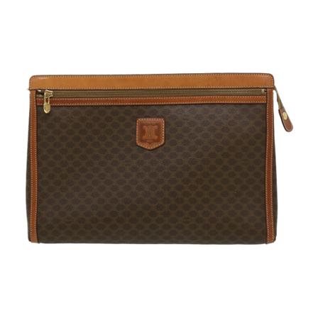 Celine Vintage Clutches , Bruin , Dames , Maat: ONE Size Vintage Tassen