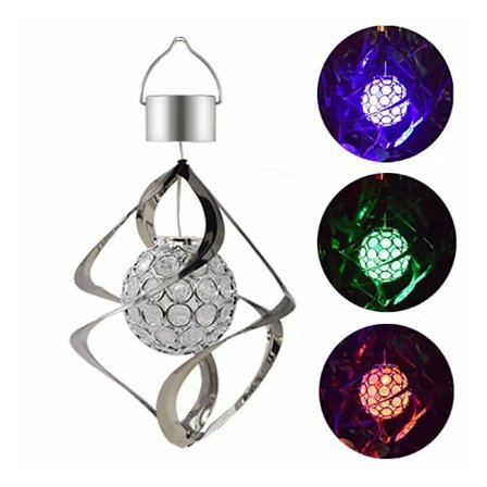 Solcells vindklocka lampa solcells färgväxlande vindklocka lampa solcells trädgårdslampa utomhuslampa hängande lampa