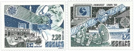 Monaco - EUROPA-frimærke 1991 - Rumfart