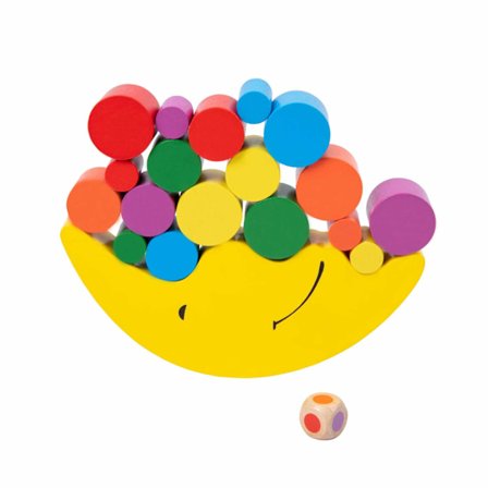 Træ Stableklodser Balance Spil Til Børn - Måne Balance Spil - Sorteringslegetøj Til 3 År Og Op - Matematik Undervisning