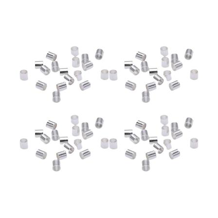 1500 stk. Tiny kobberrør crimp perler DIY håndværk tilbehør til smykkefremstilling DIY håndværk (sølv, 1,5 mm)