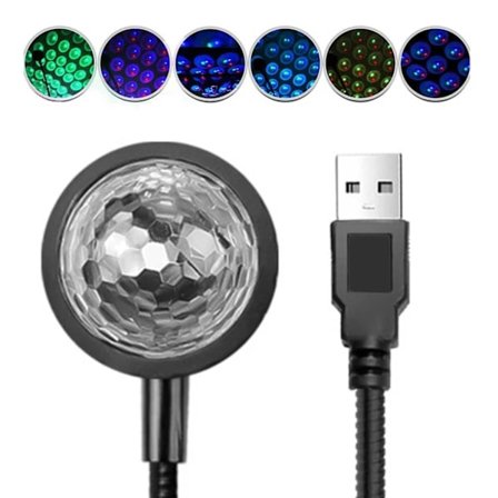 Mini USB -LED -diskriitti auto -yövalolle