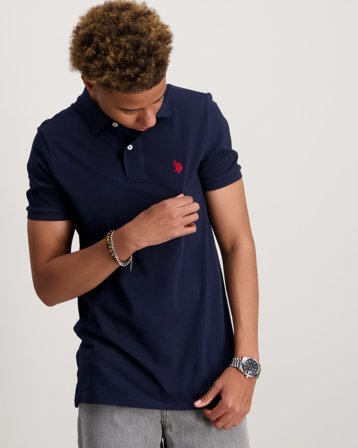 U.S. Polo Assn. DHM Pique Polo Blå Poloshirts Dreng - Kids Brand Store