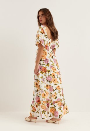 VILA - Viflola Square Neck 2/4 ANKLE DRESS