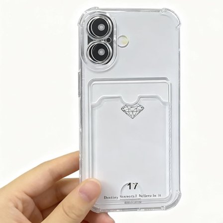 iPhone 17 Skal med Kortfack, smart & stötdämpande