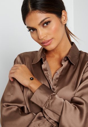 Marc Jacobs - The Medallion Bracelet - 001 Black - Kläder - - Bubbleroom