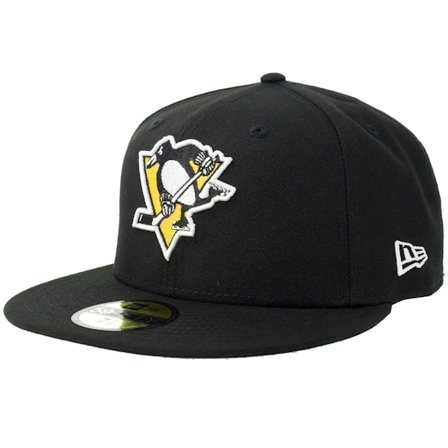 New Era - NHL Zwart fitted Cap - Pittsburgh Penguins 59FIFTY Black/White Fitted @ Hatstore