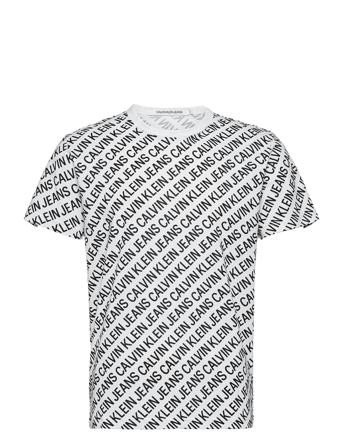 Aop Diagonal Tee Black Calvin Klein Jeans