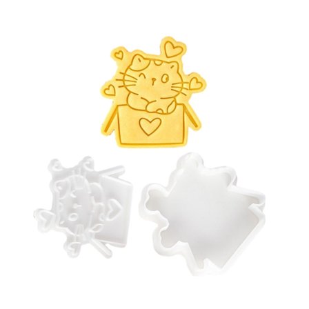 Kakformar Kakpräglingsform Alla hjärtans dag Bakverktyg Kattformad