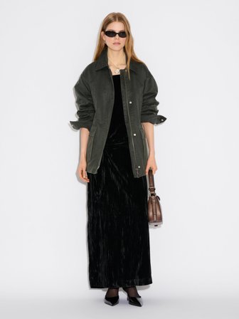 Holzweiler Cygnet Velvet Dress - Black - Women's - 44