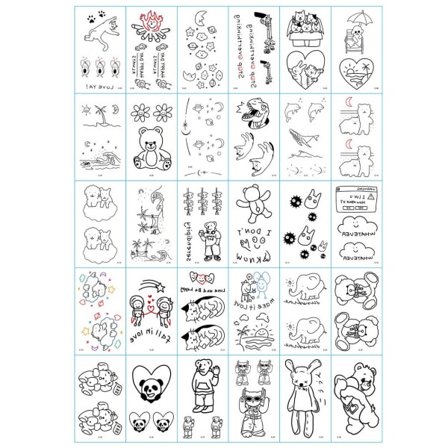 30 st tillfälliga tatueringar Fake tattoos fake fake tattoo flerfärgad stil2