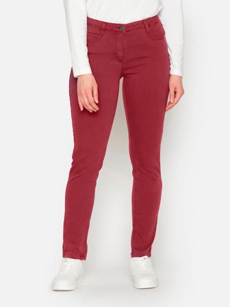 BRANDTEX - Madelaine Superstretch Jeans - Rød - Straight Fit