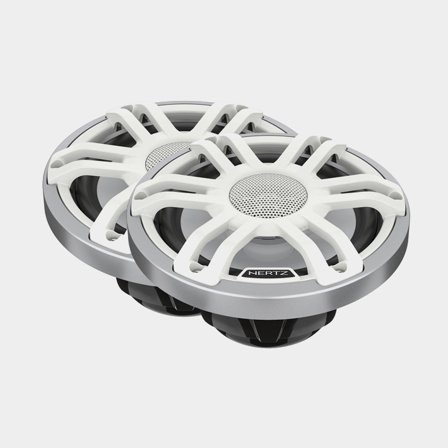 Morski głośnik koaksjalny Hertz HMX 6.5 S-LD-SW, 6.5", 150 W, biały, do montażu wpuszczanego, 2 sztuki - Jachtowa