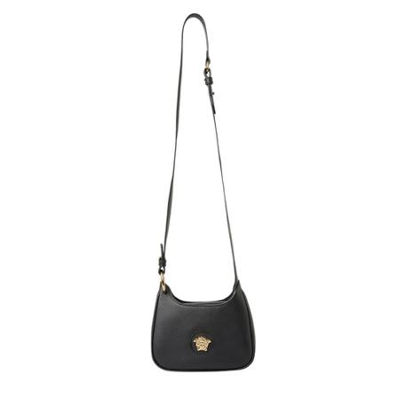 Versace, Shoulder Bags Zwart, Dames, Maat:ONE Size,leer