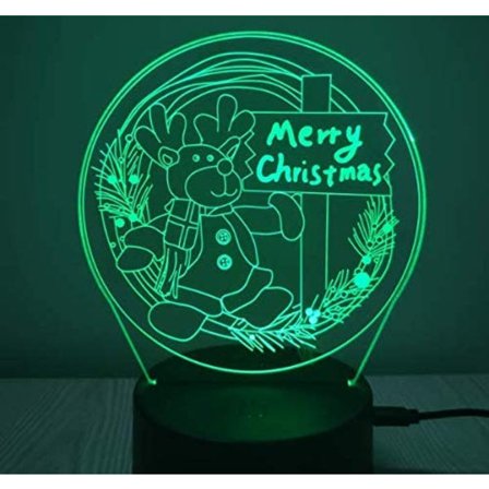 3D Ild Dinosaur Natlampe Illusion Soveværelse Lampe med USB Kabel Julegave Fødselsdag Gave til Far Søn Nevø Sønnesøn og kan også bruges til Hjem