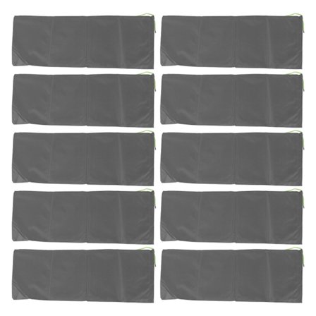 10 stk flom-sandsekker Profesjonelle tomme regntett trekkstreng Flom-sandsekker for husdør Garasje kjeller Grå