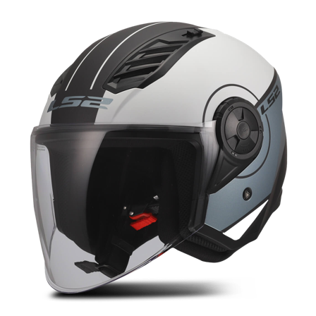 Jethelm LS2 OF616 Airflow II Cover Grau/Blau M