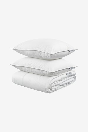 Borganäs of Sweden - Hotelldyne Cool - Hvit - Sengesett - 150X200 - Fra Homeroom